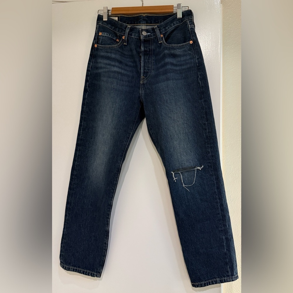 Levi's Women's Dark Blue Ankle Jeans